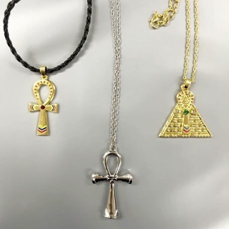 アフリカ　アフリカン　エジプト　Egypt　アンク　Ankh　シルバー　ゴールド　ネックレス