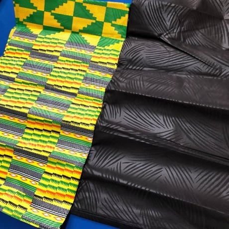 4ヤード　ワックスプリント　ケンテ　セット売り　アフリカ布　布　ハンドメイド　パーニュ　キテンゲ　アフリカンプリント布　アフリカ　西アフリカ　kente