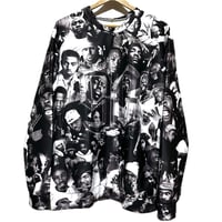 90年代　ヒップホップ　アーティスト　ユニセックス　長袖　ロング　Tシャツ　90’s hiphop old school