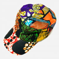 アフリカンプリント　ミリタリーキャップ　パーニュ　キテンゲ　キャップ　ハット　帽子　African print cap