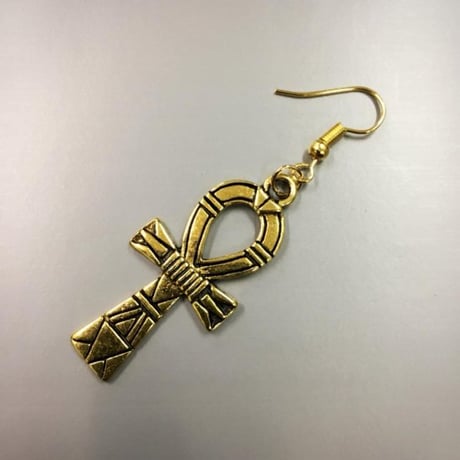 アフリカ　アフリカン　エジプト　Egypt　アンク　Ankh　ゴールド　シルバー　ピアス