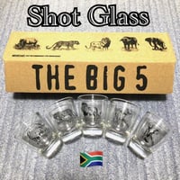 南アフリカ　BIG5　動物　ショットグラス　South Africa Shot glass