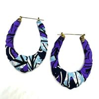 アフリカンプリント　アフリカンバンブーピアス　アフリカ布　ハンドメイド　バンブーピアス　hiphop african print
