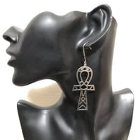 アフリカ　アフリカン　エジプト　Egypt　アンク　Ankh　シルバー　ピアス