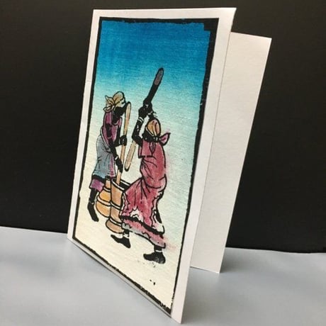 Made in Kenya　アフリカ　ケニア　アート　絵画　絵　ポストカード　インテリア　Art of Africa