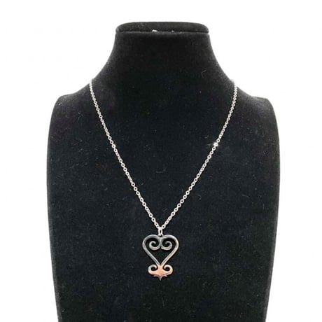 アフリカ　シンボル　アディンクラ　サンコファ　シルバー　ネックレス　Africa Adinkra Sankofa