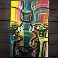 Art of Africa　ポストカード　アート　アフリカ　アフリカンアート　ガーナ　絵画　インテリア