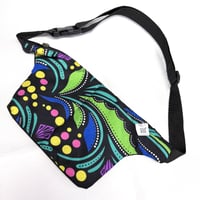 アフリカンプリント　アフリカ布　ハンドメイド　ポシェット　ウエストポーチ　African print porch Bag