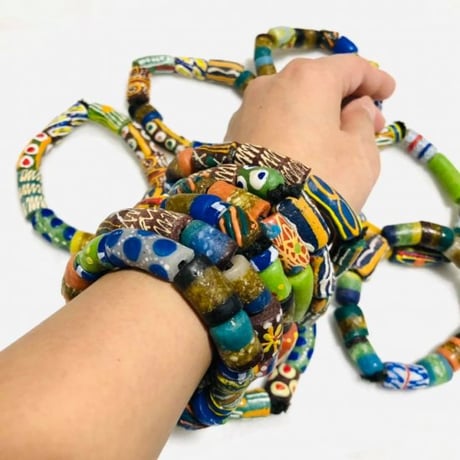 ガーナ　トレードビーズ　ブレスレット　Trade Beads Ghana Bracelet