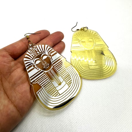 在庫処分SALE　ファラオ　スフィンクス　エジプト　ピアス　ヒップホップ　90年代　90’s hiphop Bling Bling