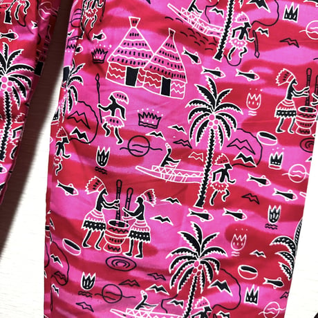 ユニセックス　アフリカンプリント　ワイド　パンツ　African print pants
