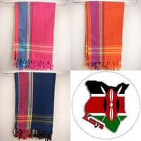 Made in Kenya　アフリカ　ケニア　キコイ　ショール　Kenya Kikoi