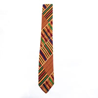 アフリカンプリント　ケンテ　ネクタイ　パーニュ　キテンゲ　African print Kente tie