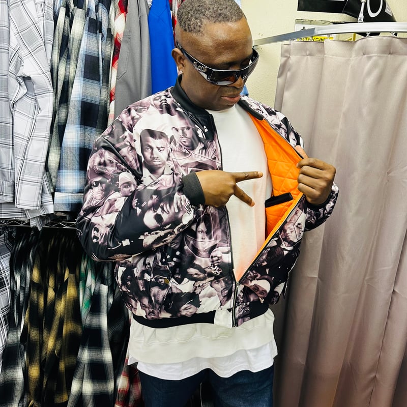 90年代 ヒップホップ アーティスト ユニセックス ボンバー