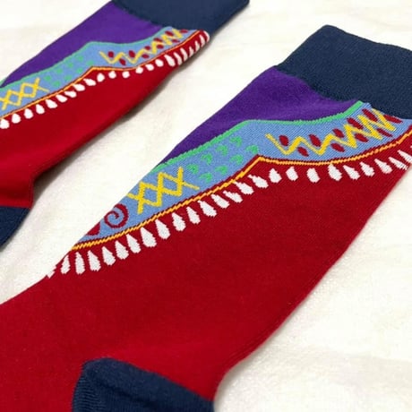 アフリカンプリント　ダシキ柄　靴下　ソックス　African print socks
