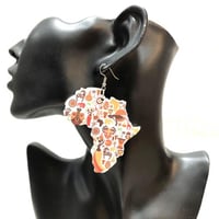 アフリカ　アフリカン　アフリカ大陸　ピアス　Africa　African map