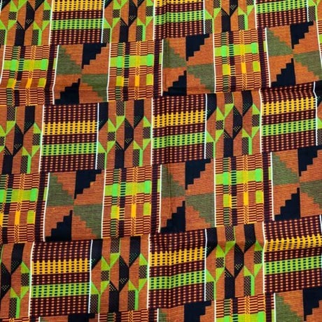 アフリカンプリント　アフリカ布　ケンテ　ヘッドラップ　ターバン　African print Head wrap Turban kente