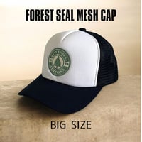 FOREST SEAL MESH CAP BLACK×WHITE K-235