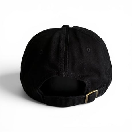 METAL PLATE SOFT COTTON CAP BLACK NA-200