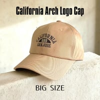 California Arch Logo 6-Panel Cap　Beige　K-210