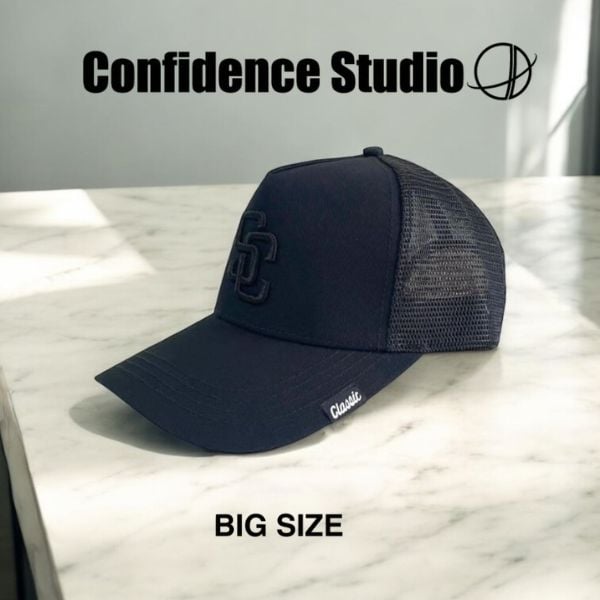 CS3D LOGO DEEP MESH CAP BLACK/BLACK CON-53 | c