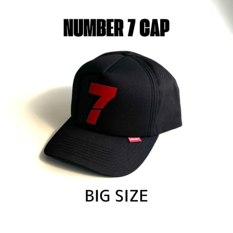 NUMBER 7 CAP black k-165BK