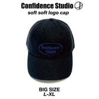 confidence studio soft logo cap　black×navy CON-22