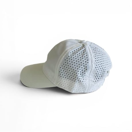 Perforated Nylon Long Visor Cap　White NA-186