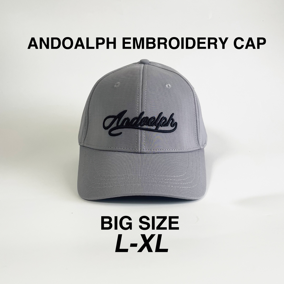 ANDOALPH EMBROIDERY CAP GRAY L-XL NA-52 | confi