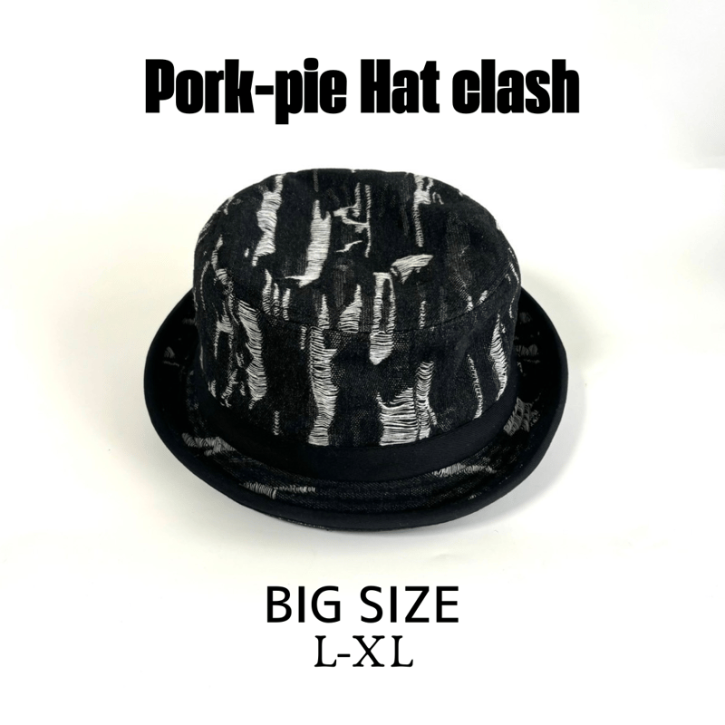Pork-pie Hat clash Black K-133 | confidence store
