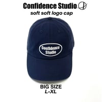 confidence studio soft logo cap　navy CON-26