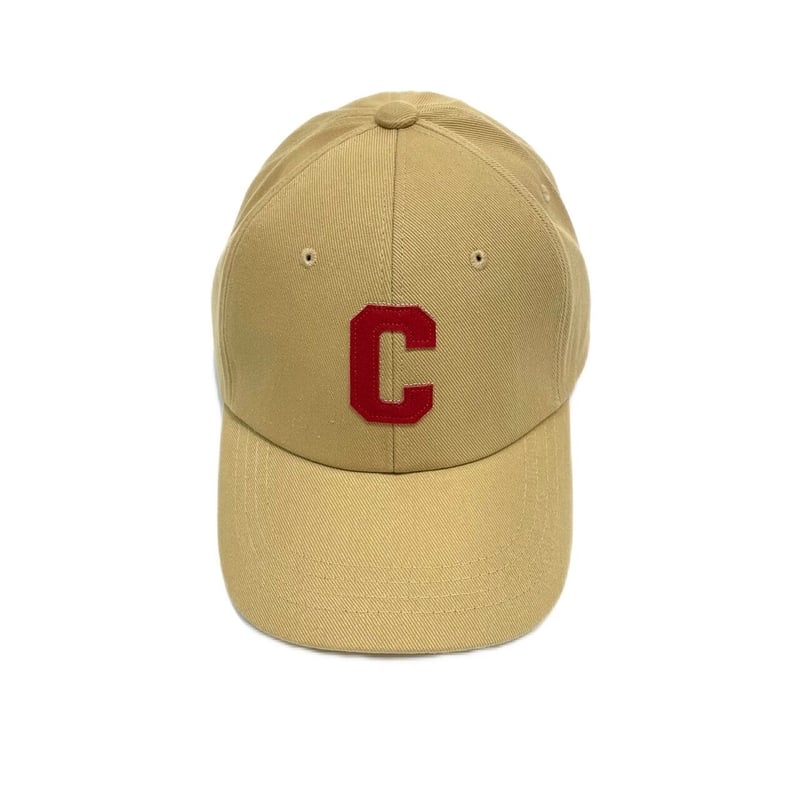 ベースボールキャップ　Cロゴ　ベージュ　ブラック CHUCK（チャック）の「【UNISEX】CHUCK／CロゴBALL CAP 2959444