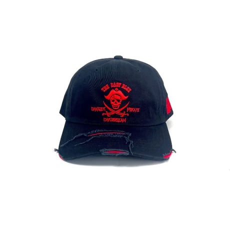 EAST SIDE PIRATE Distressed Cap BLACK K-228
