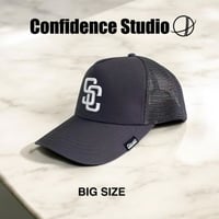 CS3D LOGO DEEP MESH CAP  CHARCOAL/WHITE CON-55