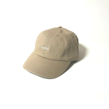 confidence studio soft confids name logo cap beige CON-130
