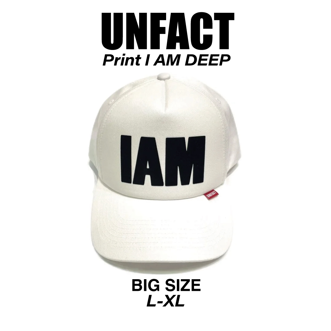 i am what i am キャップ UNFACT I AM CAP white K-61 | confidence store