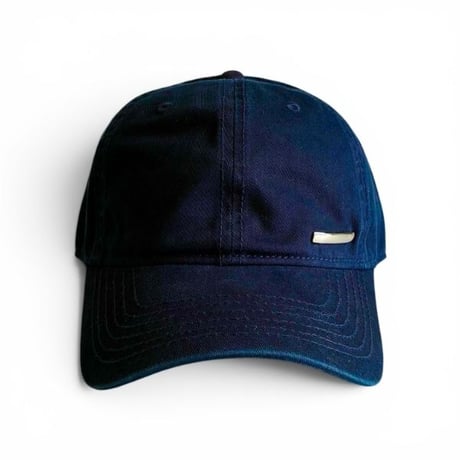 METAL PLATE SOFT COTTON CAP NAVY NA-202
