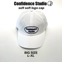 confidence studio soft logo cap　white CON-24