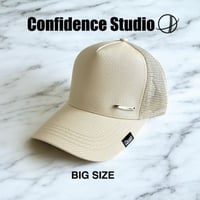 CONFIDENCE STUDIO DEEP FRAME PLATE MESHCAP BEIGE CON-162