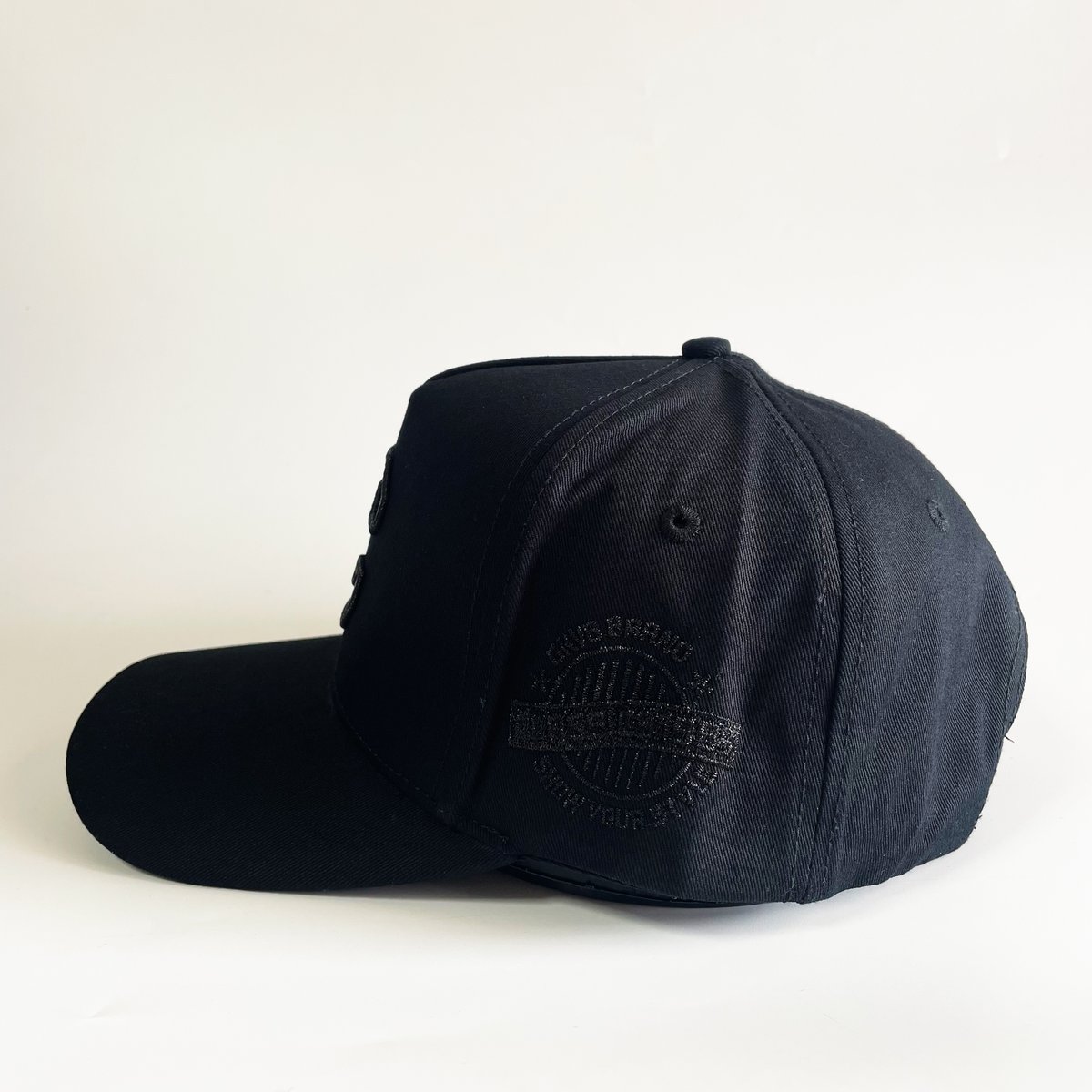 THREE-DIMENSIONAL C EMBROIDERY CAP BLACK/BLACK