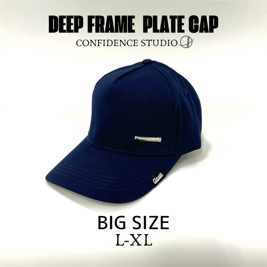 CONFIDENCE STUDIO DEEP FRAME PLATE CAP NAVY CO