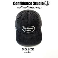 confidence studio soft logo cap　blackdenim CON-27