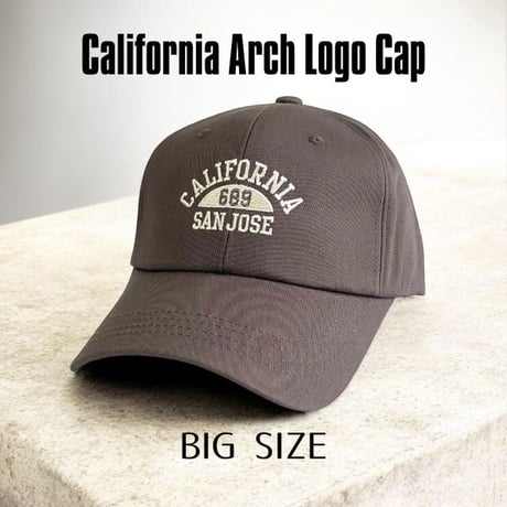 California Arch Logo 6-Panel Cap Greige K-211