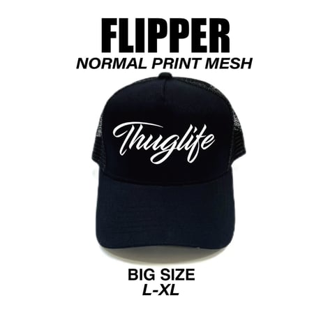 FLIPPER NORMAL PRINT MESH CAP black K-19