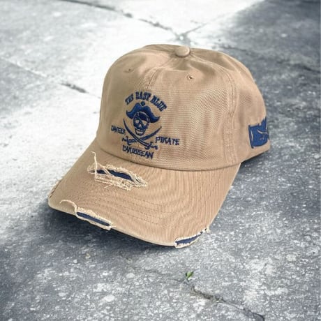 EAST SIDE PIRATE Distressed Cap Beige K-230