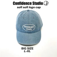 confidence studio soft logo cap　denim CON-28
