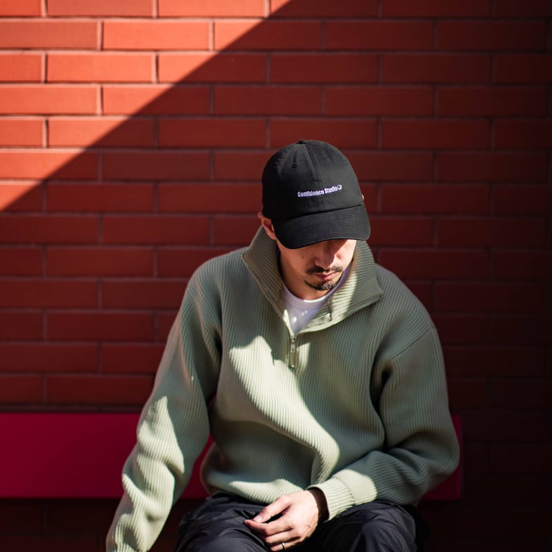 confidence studio soft simple name logo cap gra