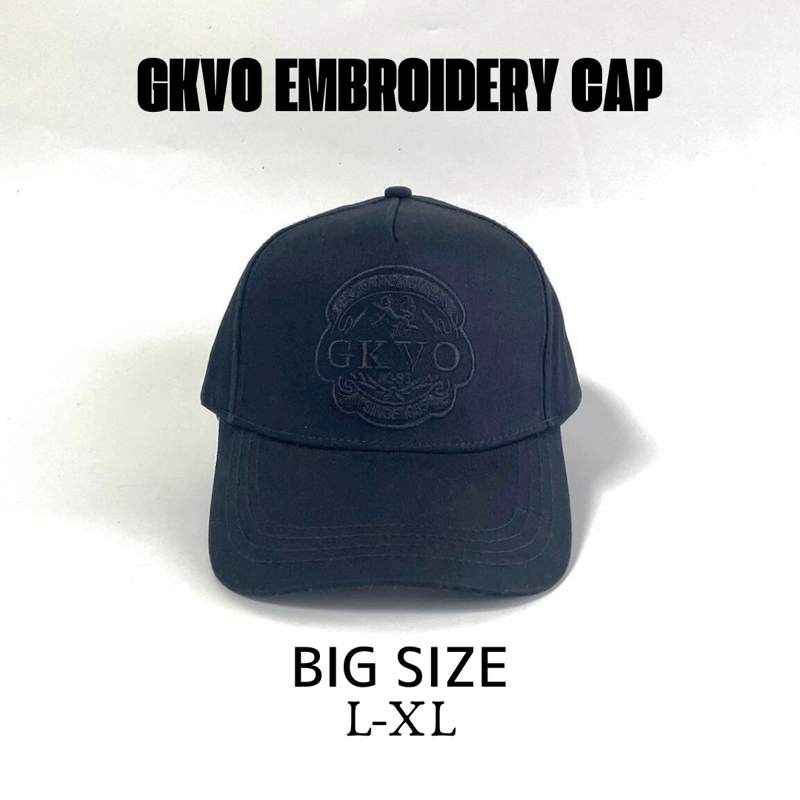 GKVO EMBROIDERY CAP BLACK/BLACK L-XL NA-40 | co