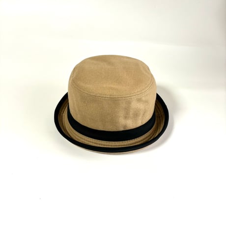 Pork-pie Hat WOOL beige k-146