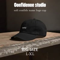 confidence studio soft confids name logo cap black CON-129